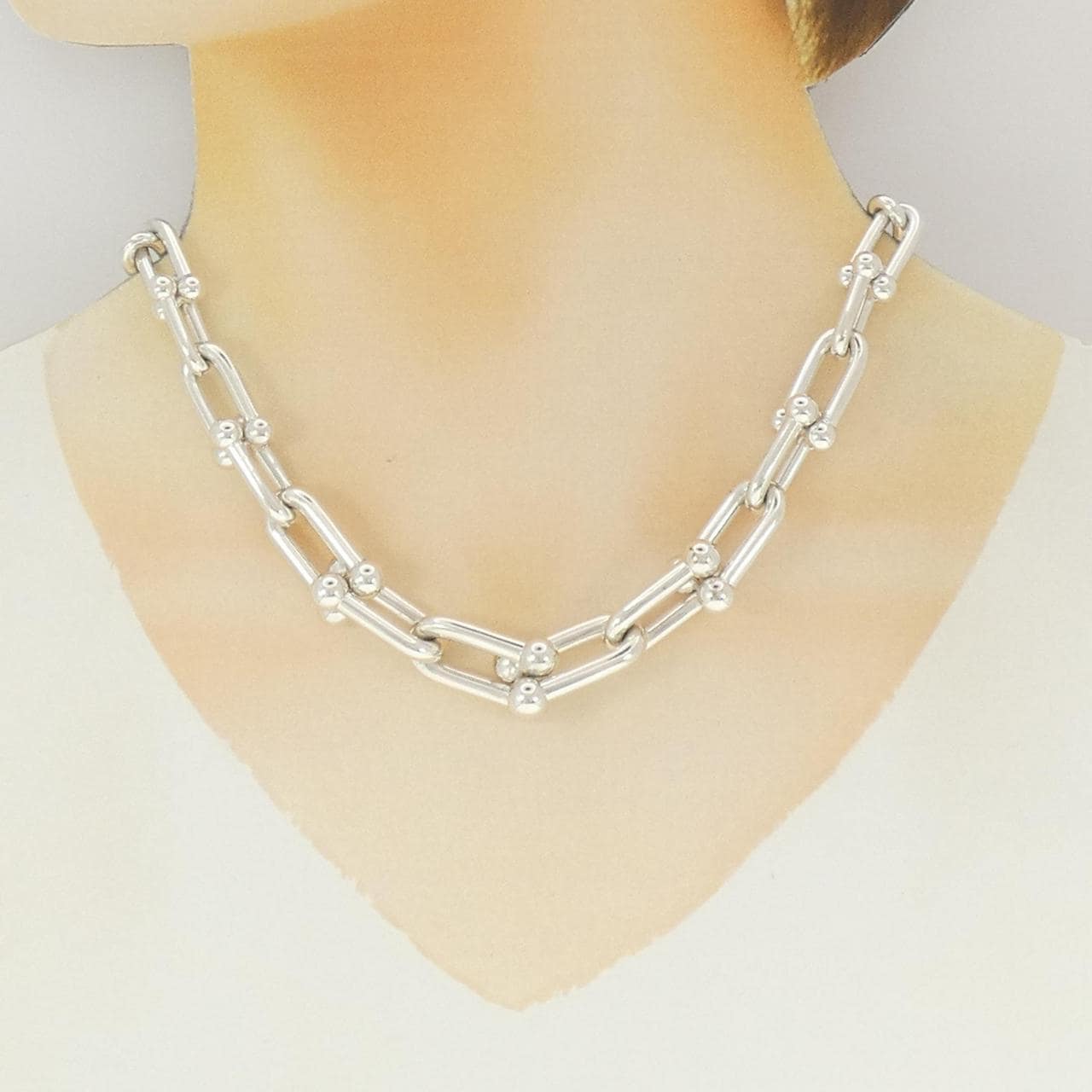 ティファニー ハードウェア グラジュエイテッド リンク ネックレス