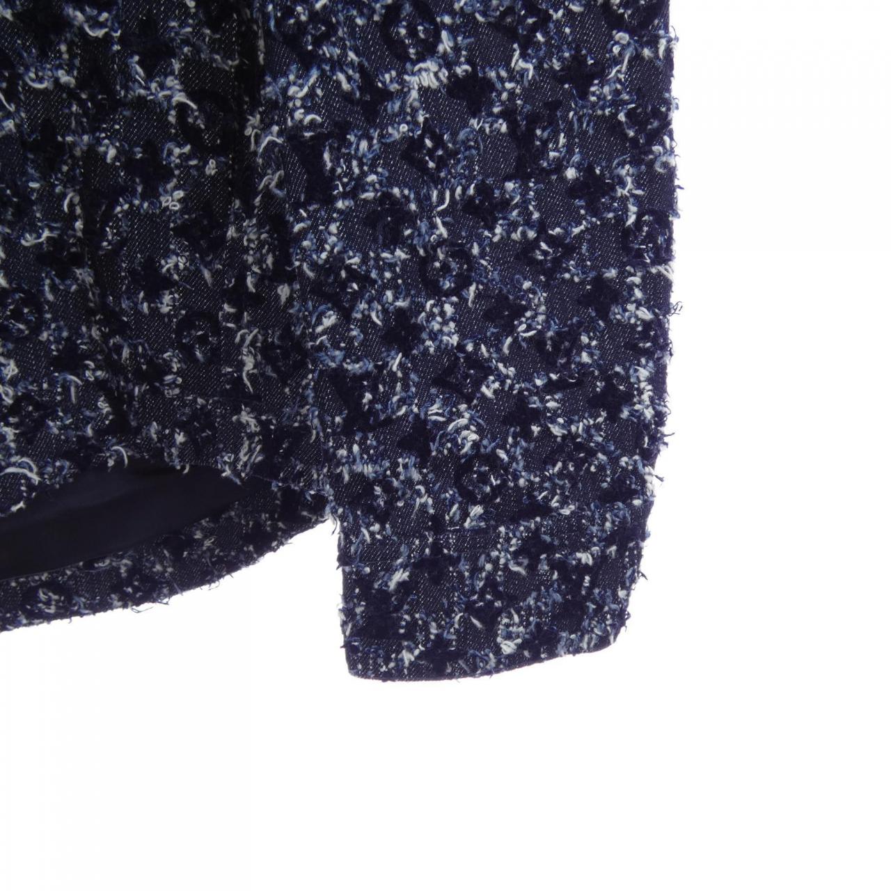 ルイヴィトン LOUIS VUITTON フロックドモノグラムデニムフーディ HTA23WURL ジャケット