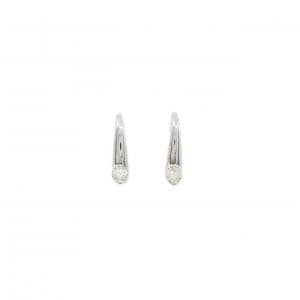 K18WG ダイヤモンド ピアス 0.10CT