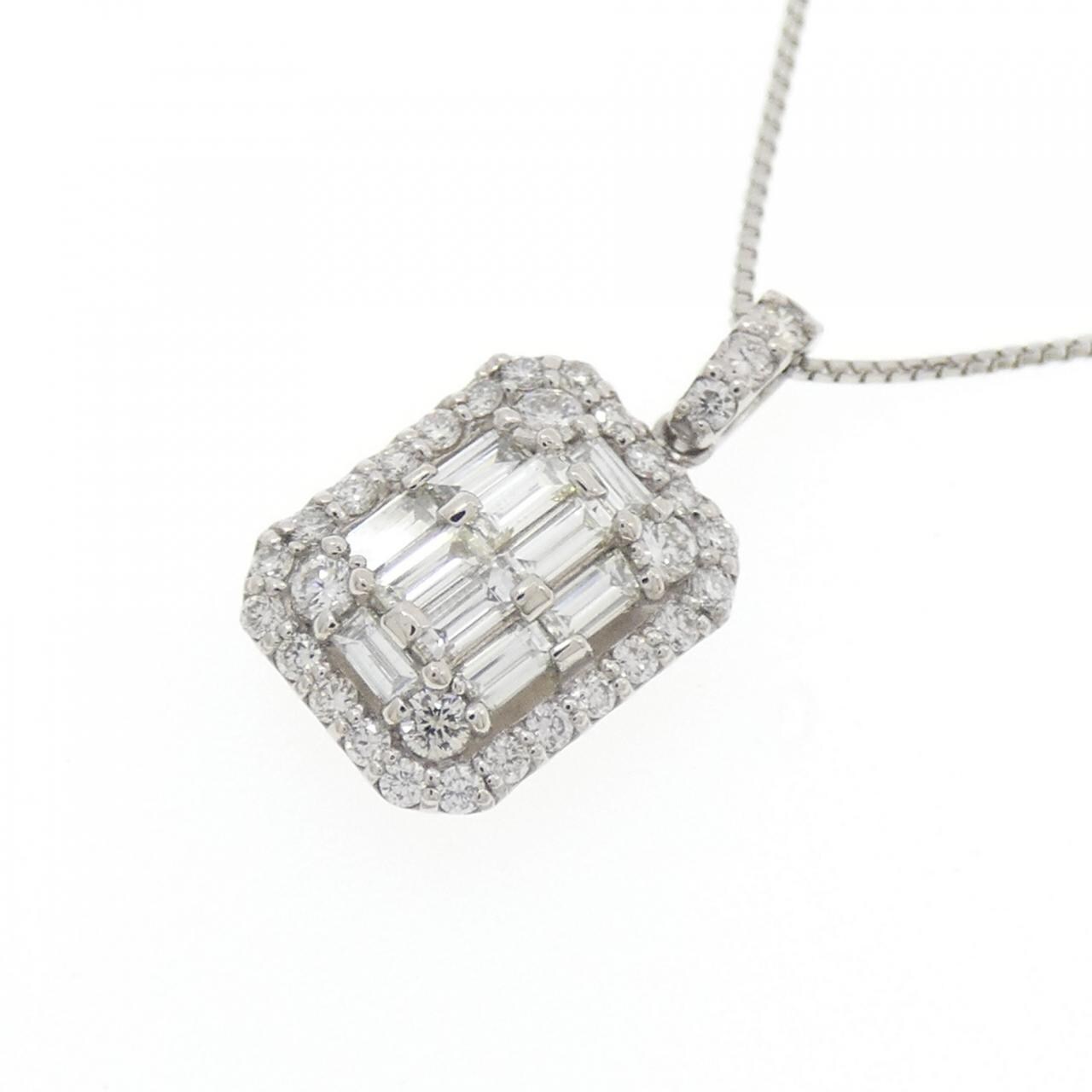 【新品】PT900/PT850 ダイヤモンド ネックレス 0.50CT