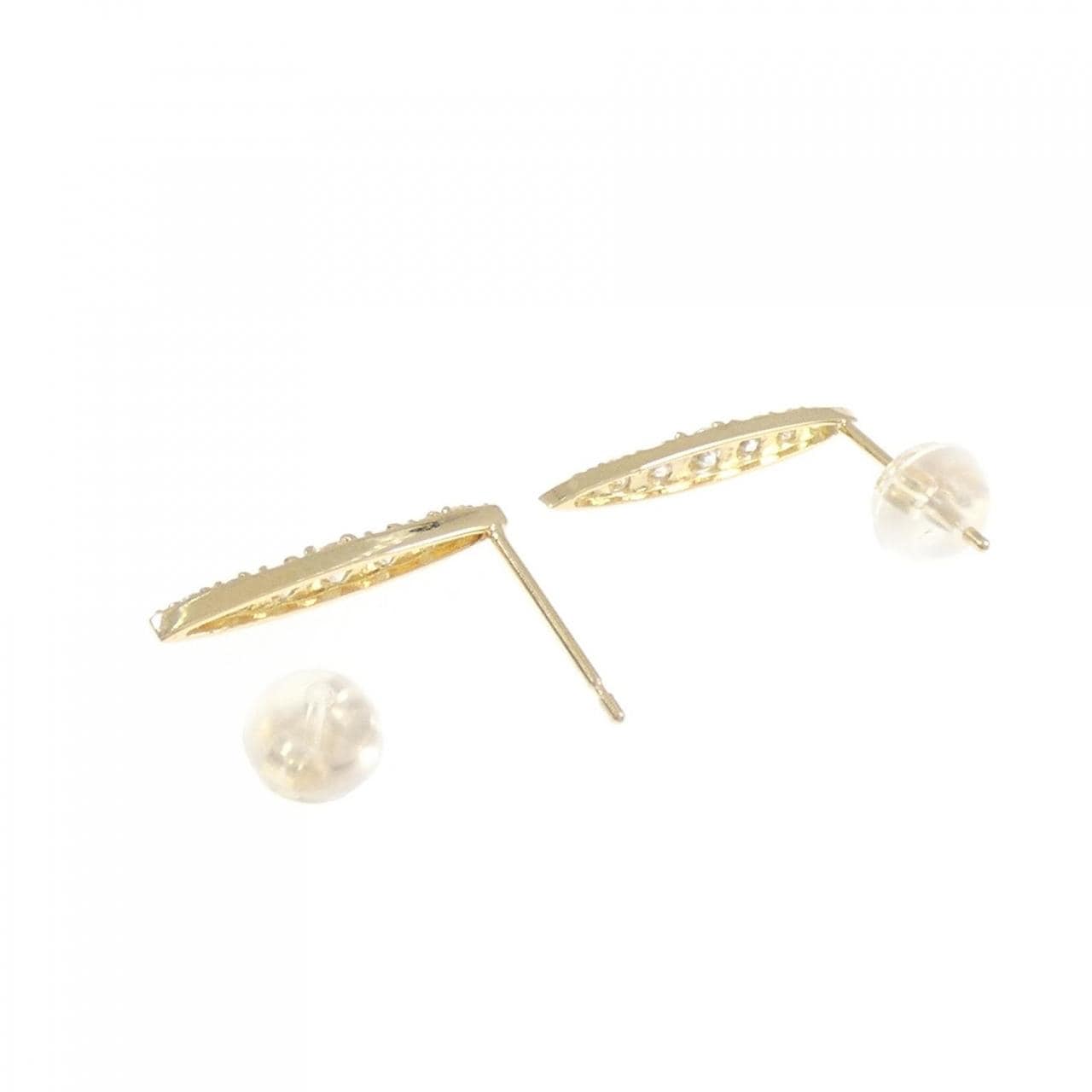 [再加工款] K18YG钻石耳环0.30CT