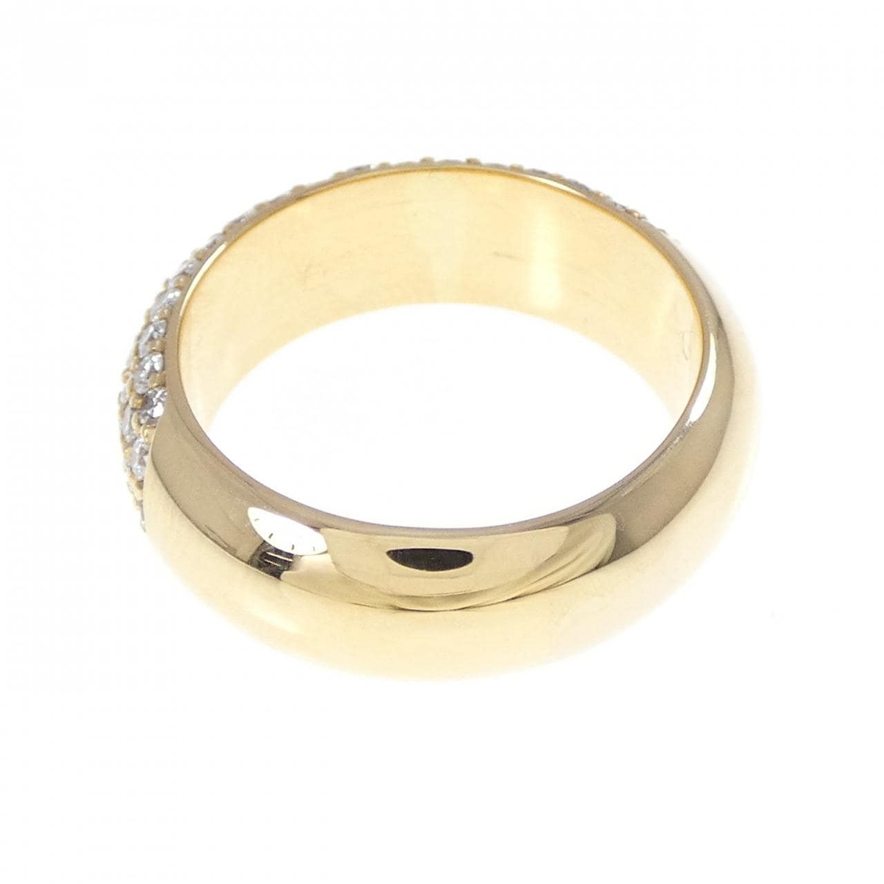 K18YG Pave Diamond Ring 1.49CT