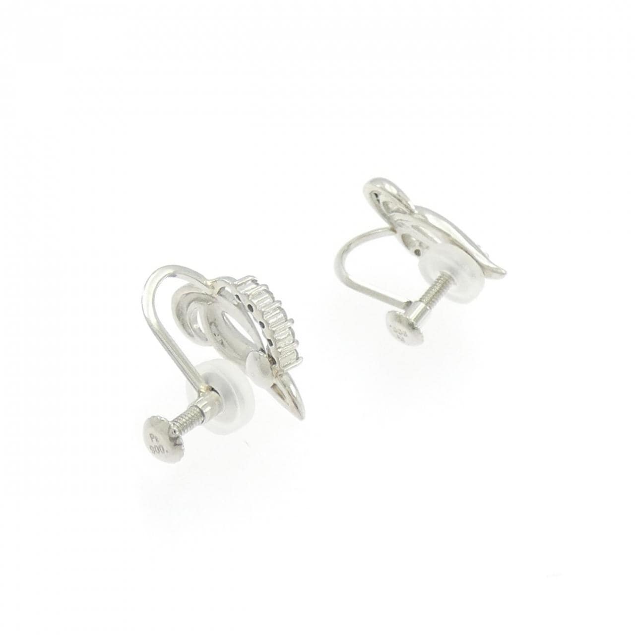 PT900鑽石耳夹0.10克拉