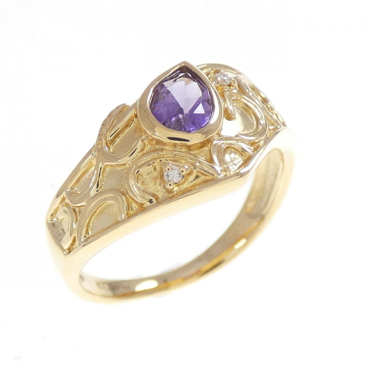 K18YG アメジスト リング