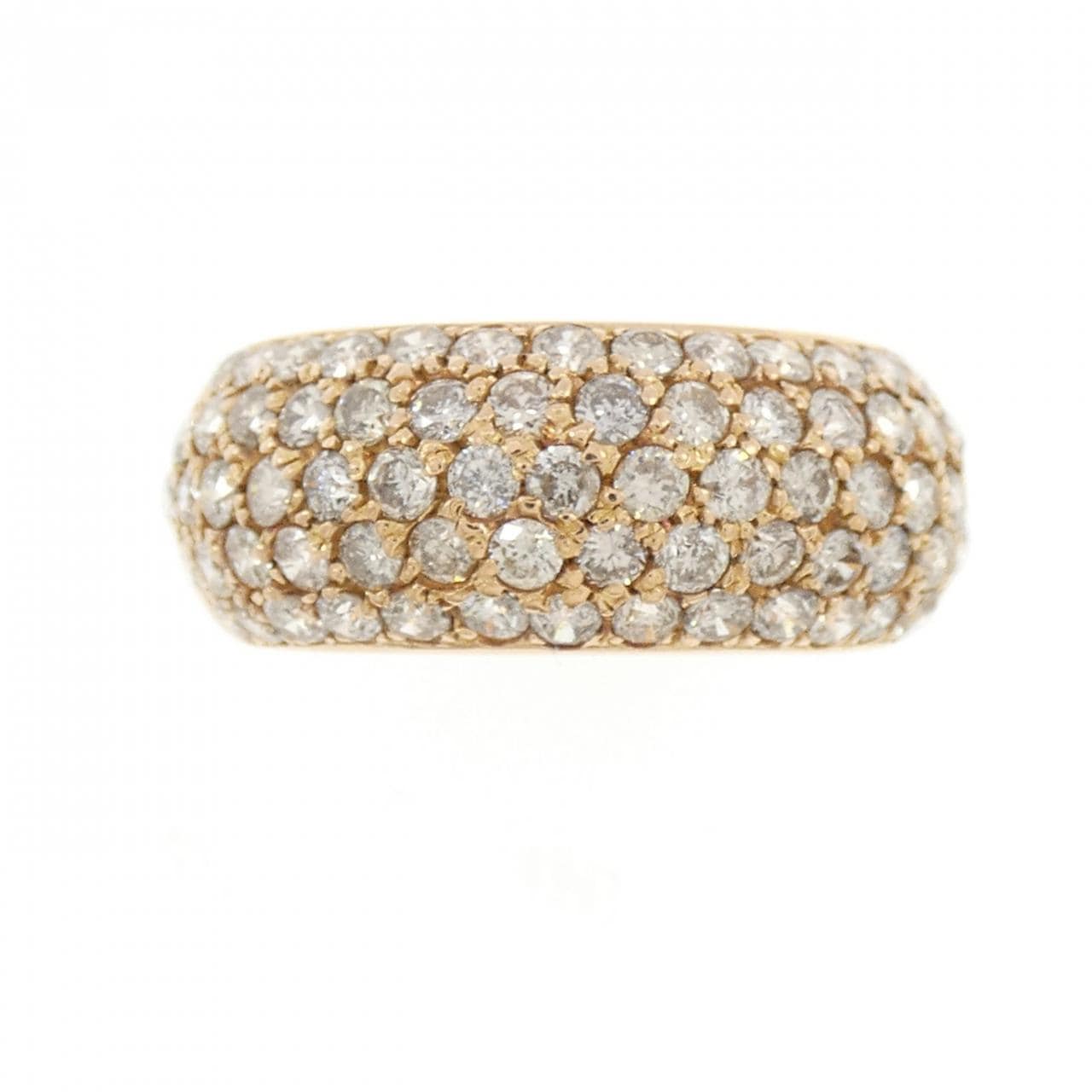 K18PG パヴェ ダイヤモンド リング 2.00CT