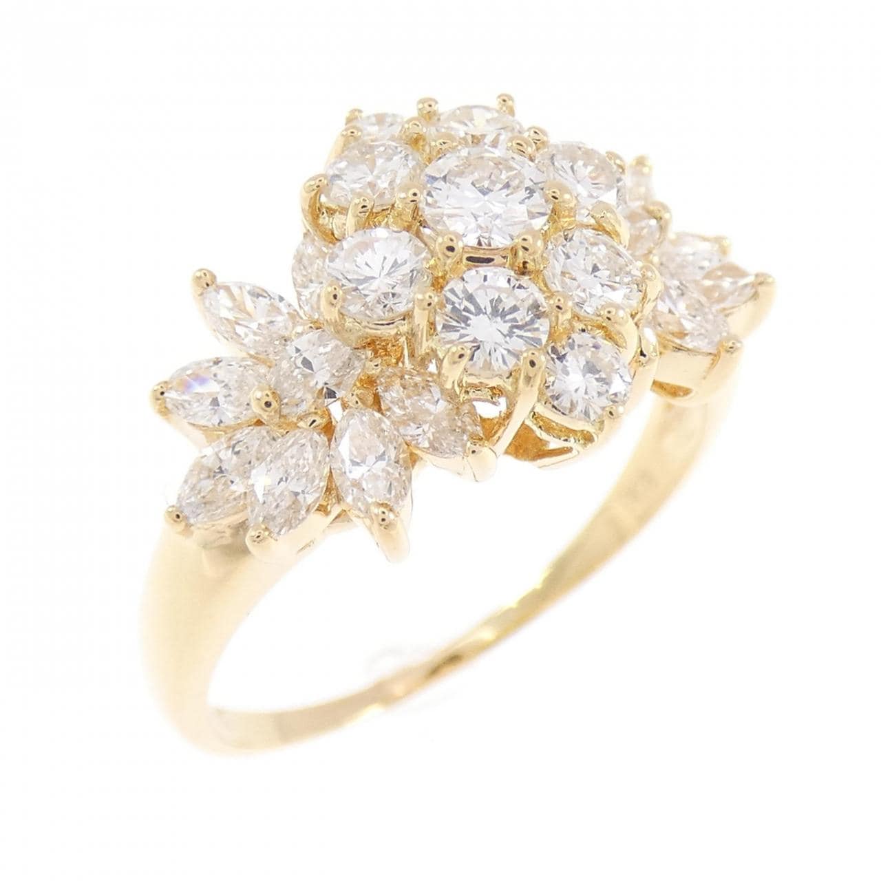K18YG ダイヤモンド リング 1.411CT