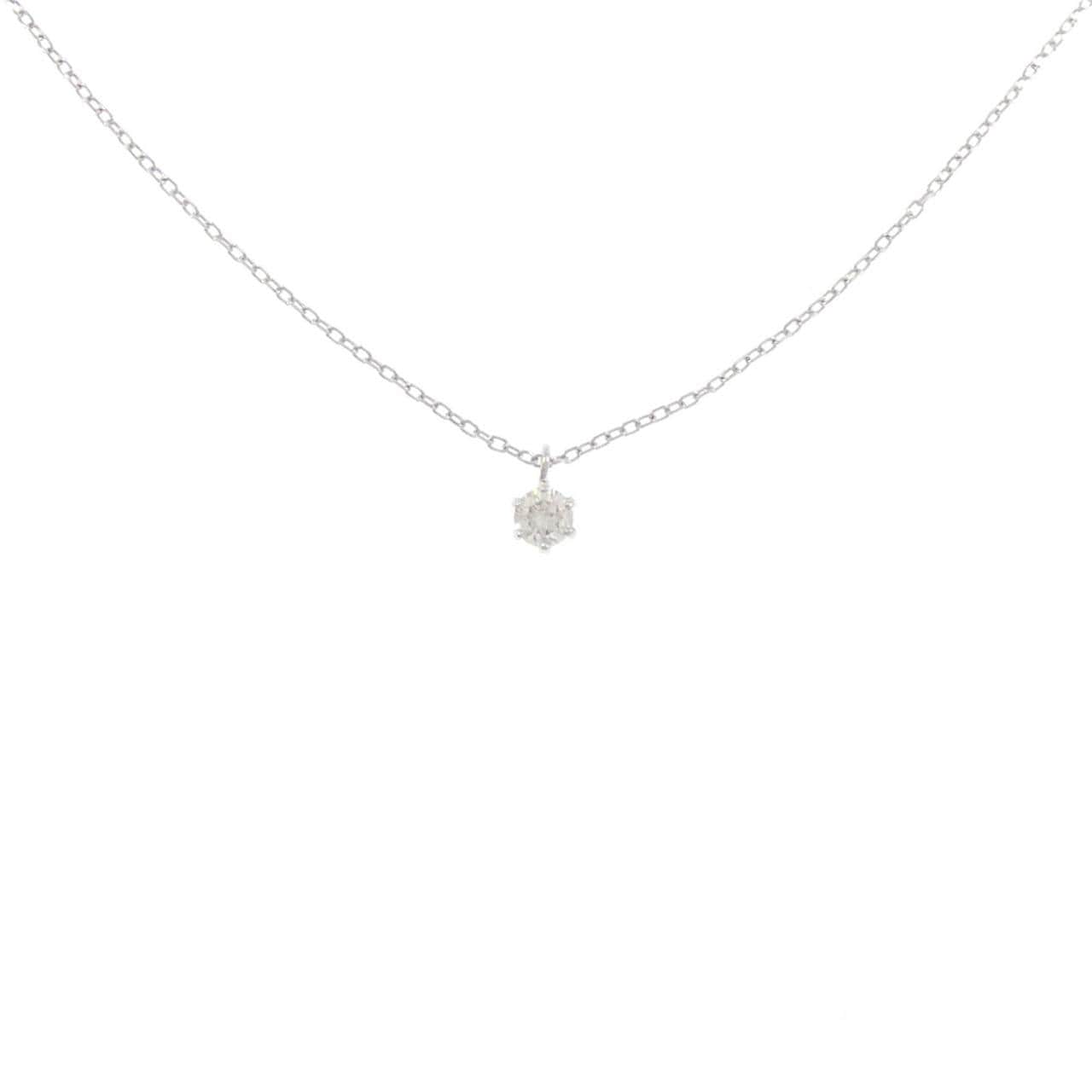 PT850 ソリティア ダイヤモンド ネックレス 0.17CT