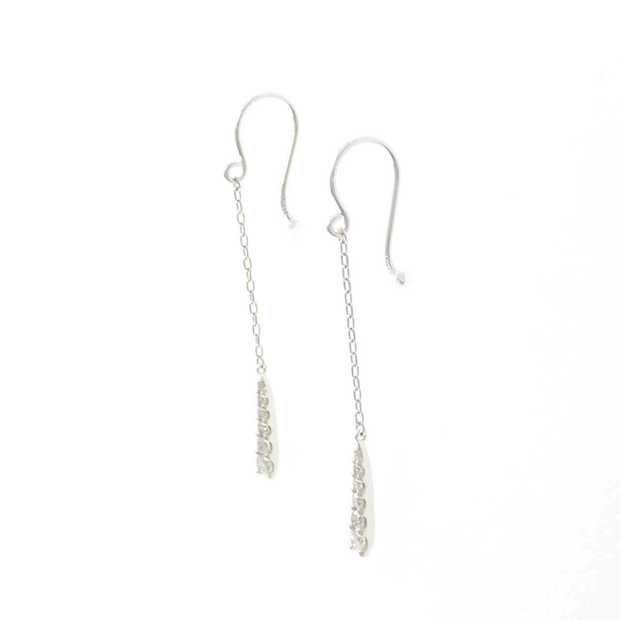 PT900 ダイヤモンド ピアス 0.20CT
