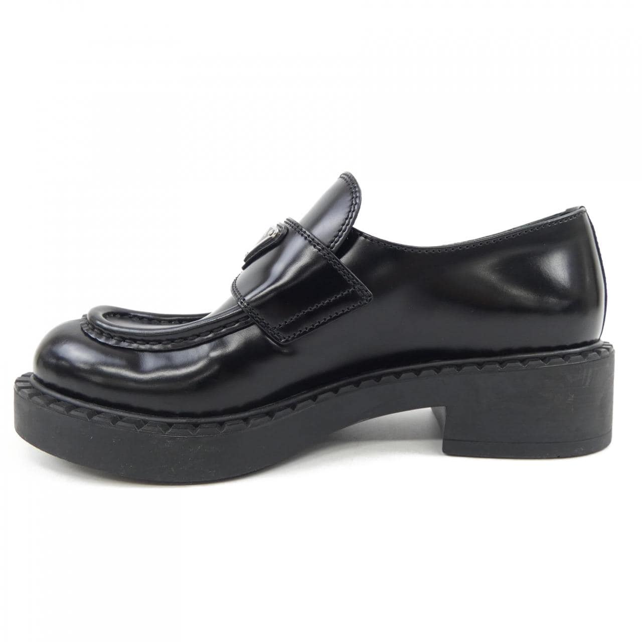 プラダ PRADA チョコレート ローファー トライアングルロゴ 1D246M シューズ