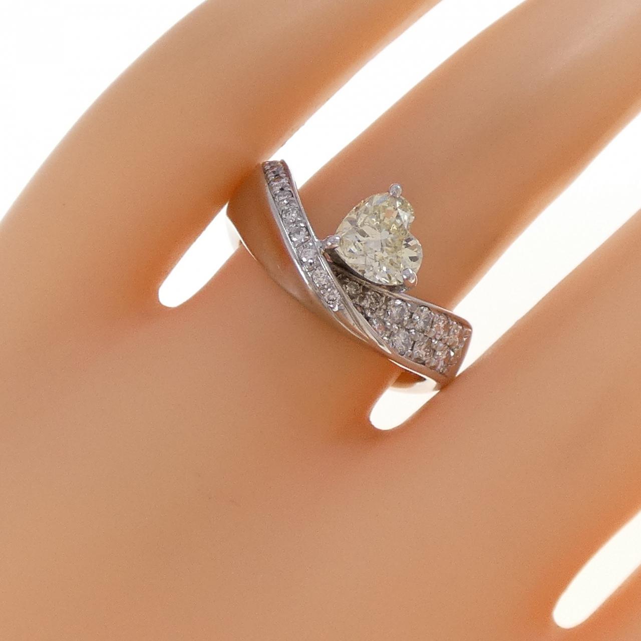 PT900 ハート ダイヤモンド リング 1.012CT