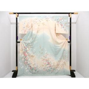 【未使用品】訪問着　友禅金彩加工　ボカシ染