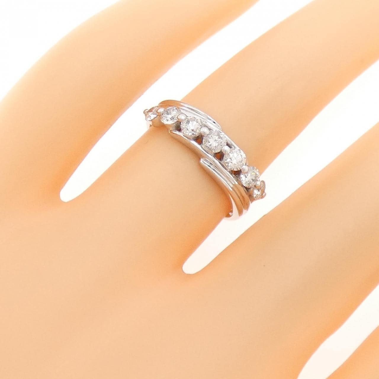 K18WG ダイヤモンド リング 0.55CT