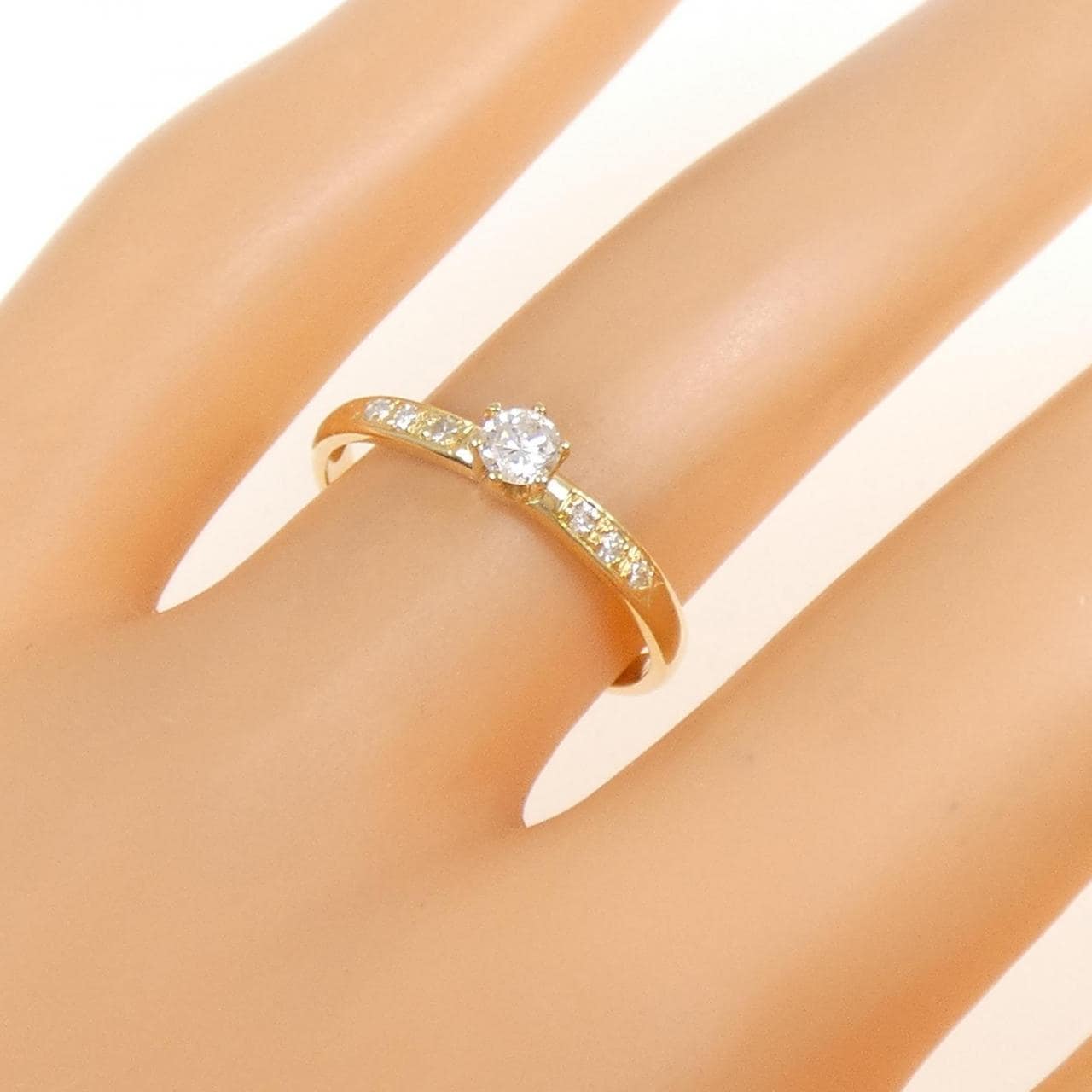 K18YG ダイヤモンド リング 0.17CT