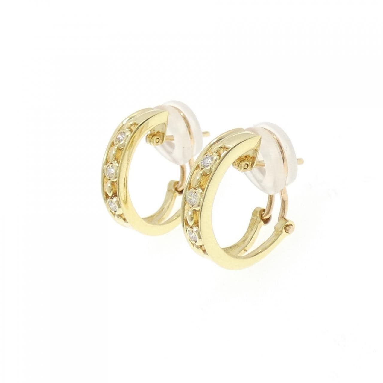 K18YG ダイヤモンド ピアス/イヤリング 0.10CT