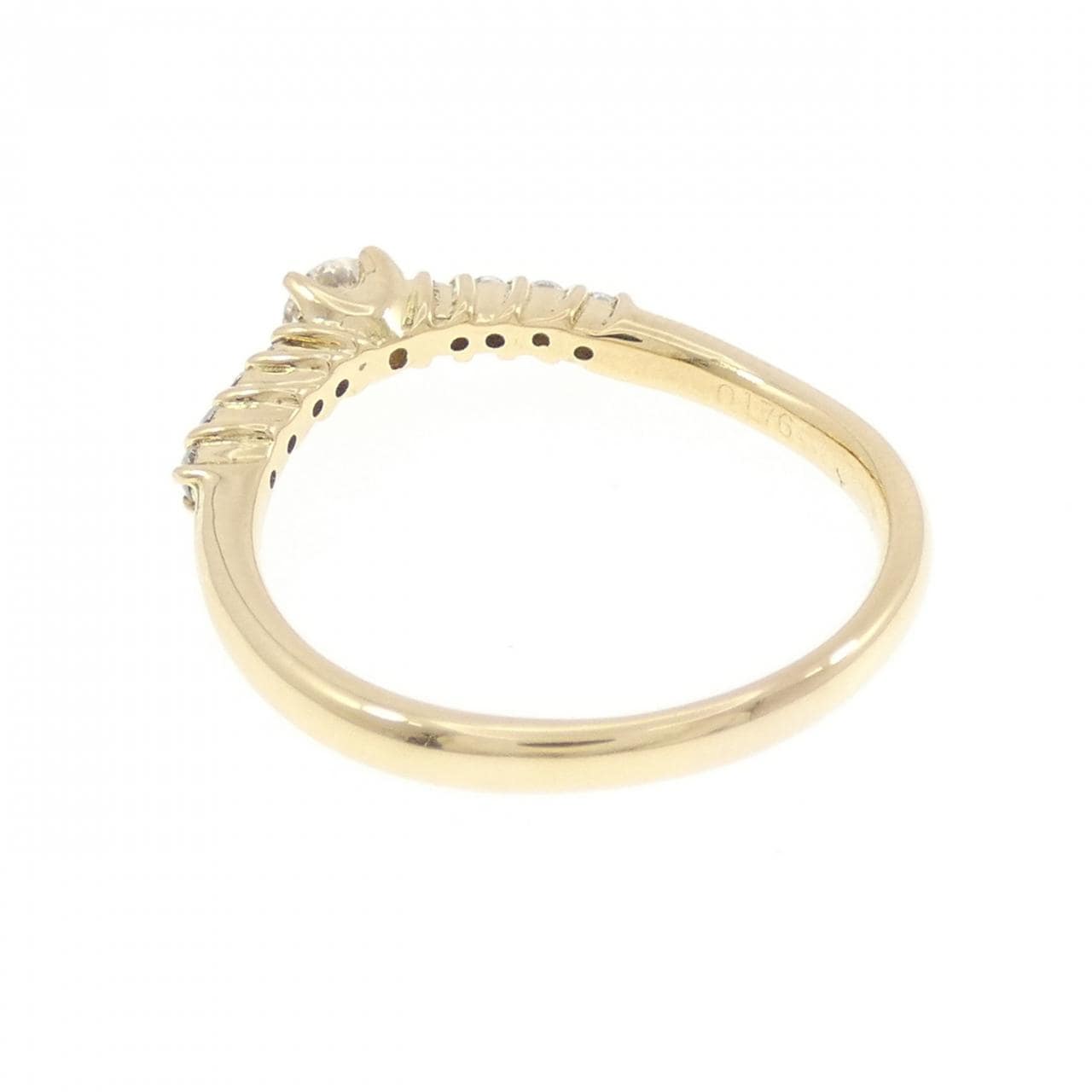 K18YG ダイヤモンド リング 0.176CT