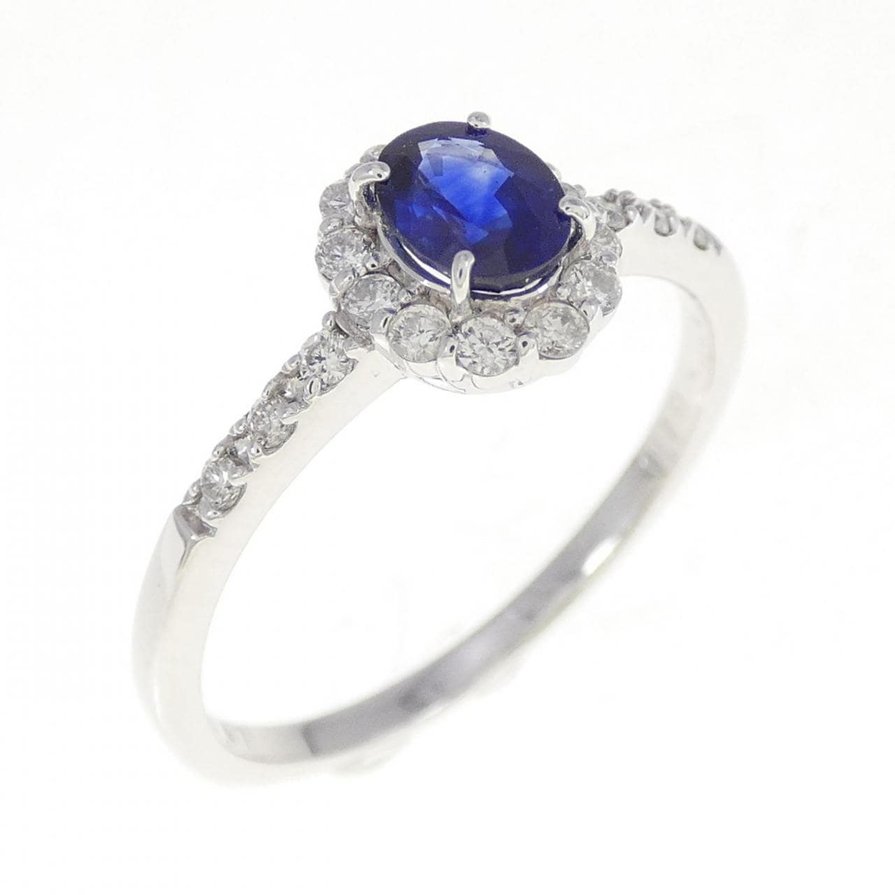 [BRAND NEW] PT Sapphire Ring 0.47CT