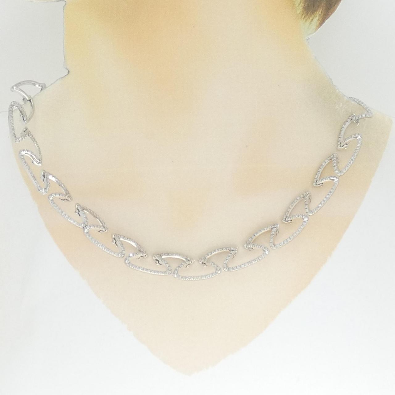 750WG ダイヤモンド ネックレス 2.87CT