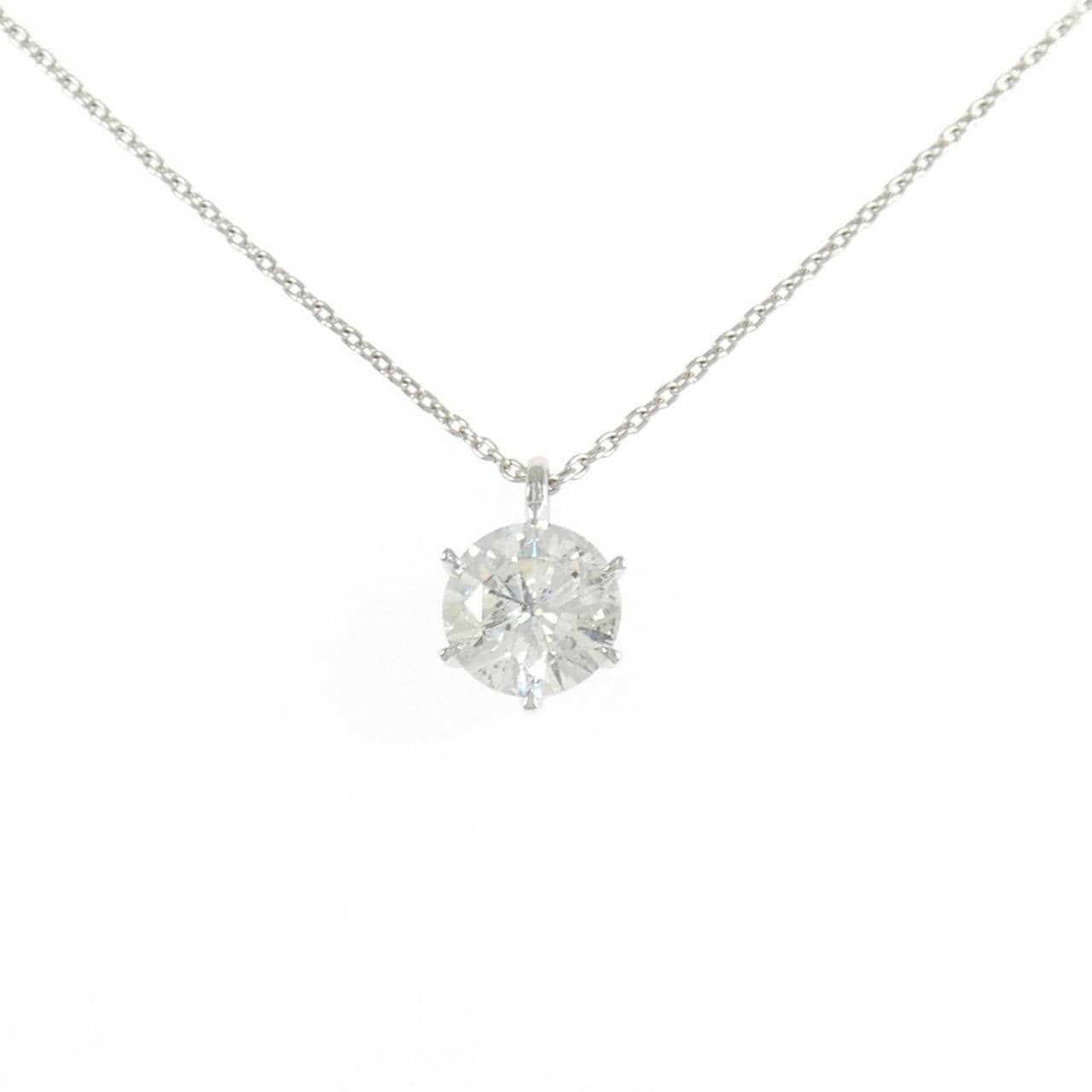 【リメイク】PT900/PT850 ダイヤモンド ネックレス 2.083CT H I1 Good