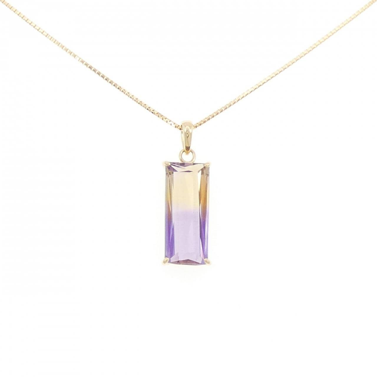 K18YG アメトリン ネックレス