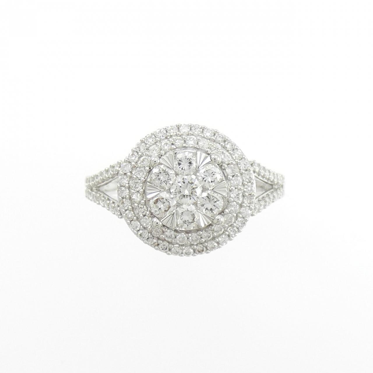 K18WG ダイヤモンド リング 0.70CT