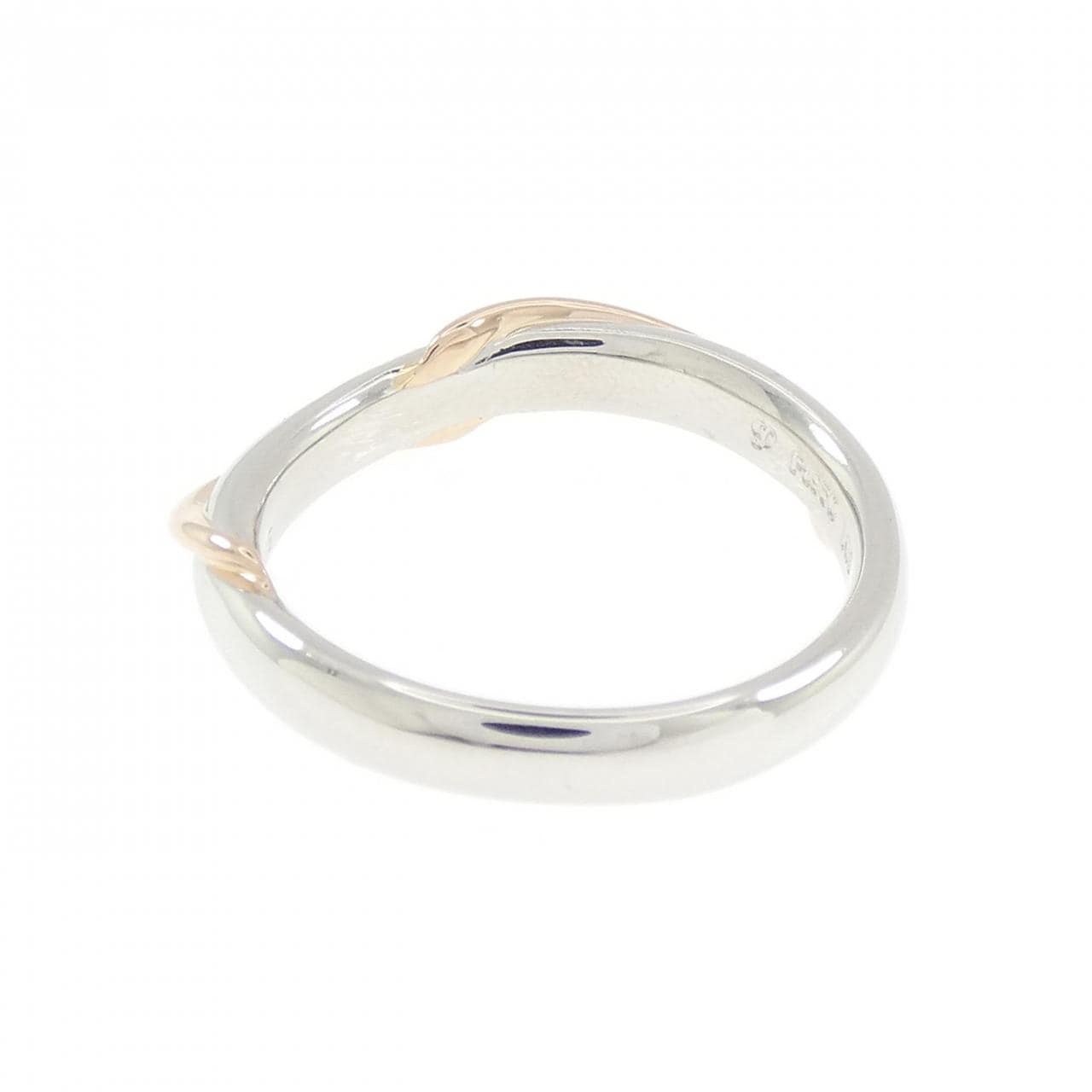 PT950/K18PG ダイヤモンド リング 0.05CT