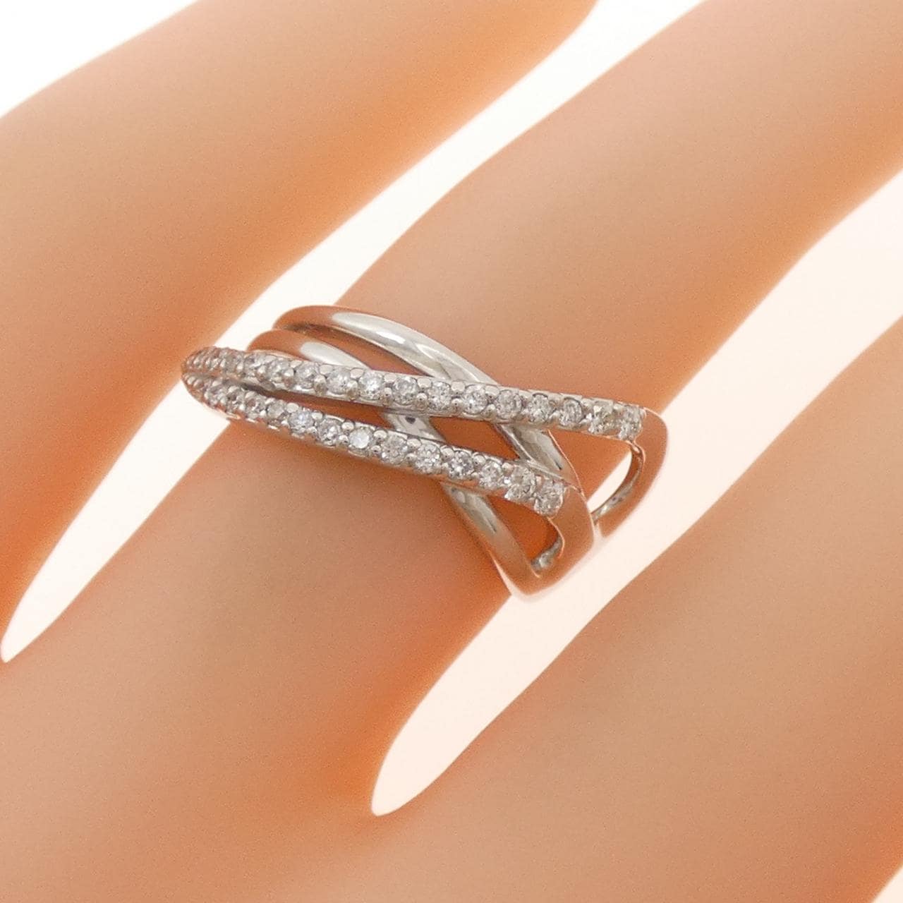 K18WG ダイヤモンド リング 0.23CT