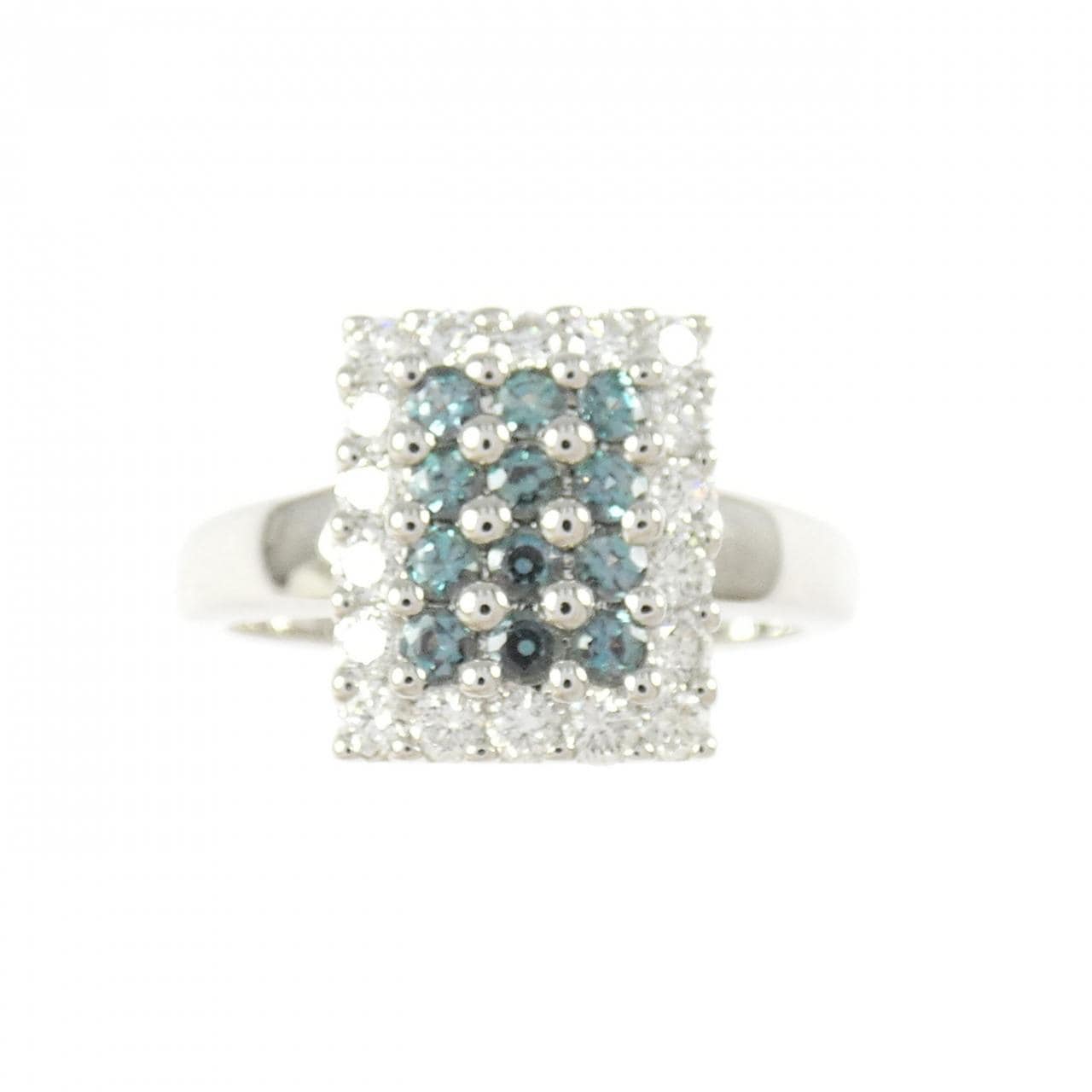 750WG アレキサンドライト リング 0.44CT