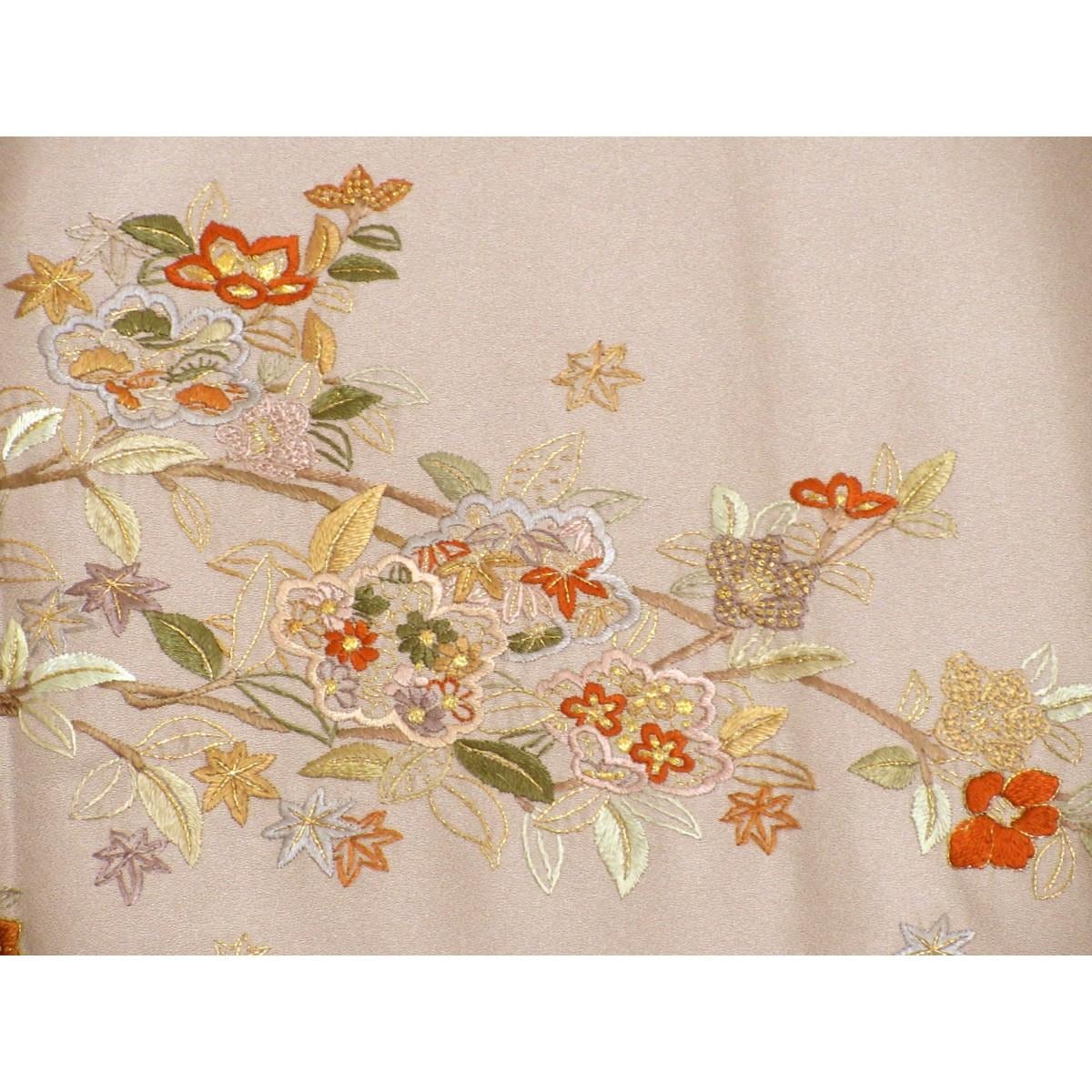 訪問着　刺繍加工