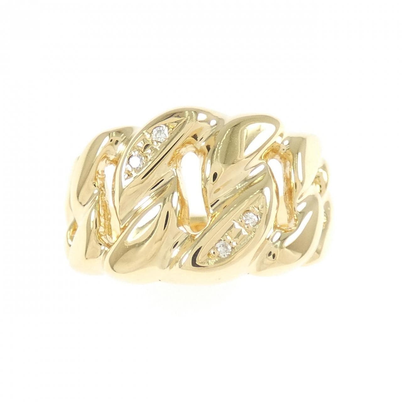 K18YG ダイヤモンド リング 0.02CT