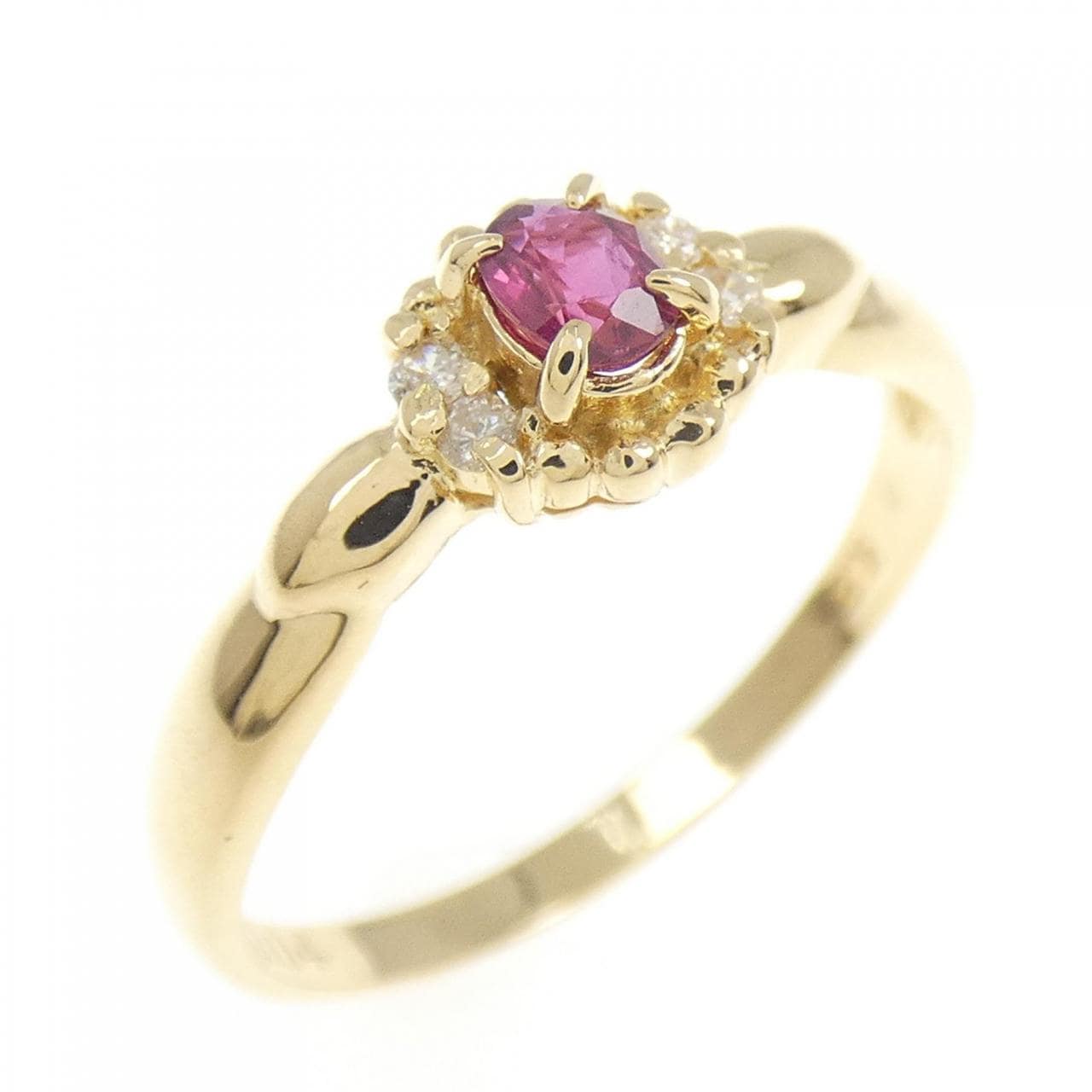 K18YG ルビー リング