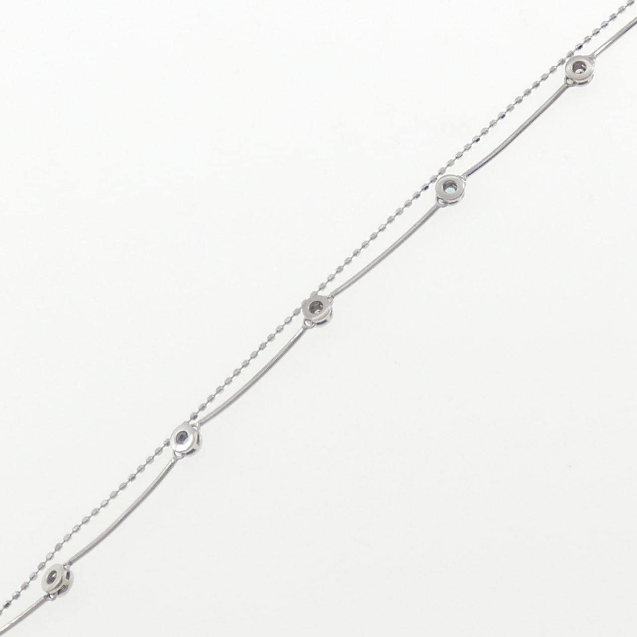 K18WG トルマリン ブレスレット 0.08CT