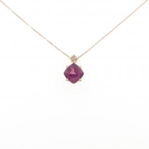K18PG ガーネット ネックレス 1.50CT