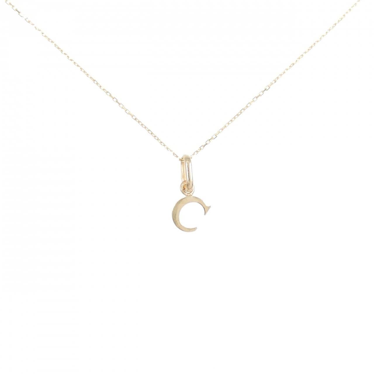 【新品】K10YG イニシャルC ネックレス