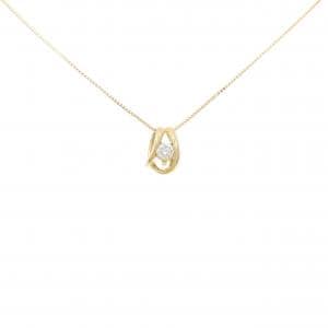 K18YG ダイヤモンド ネックレス 0.12CT
