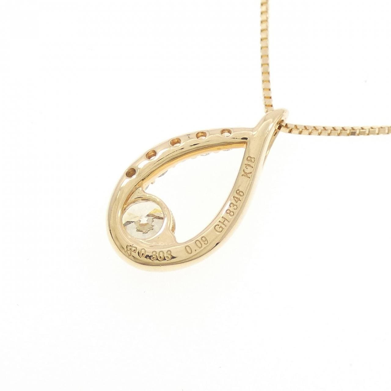K18YG ダイヤモンド ネックレス 0.303CT