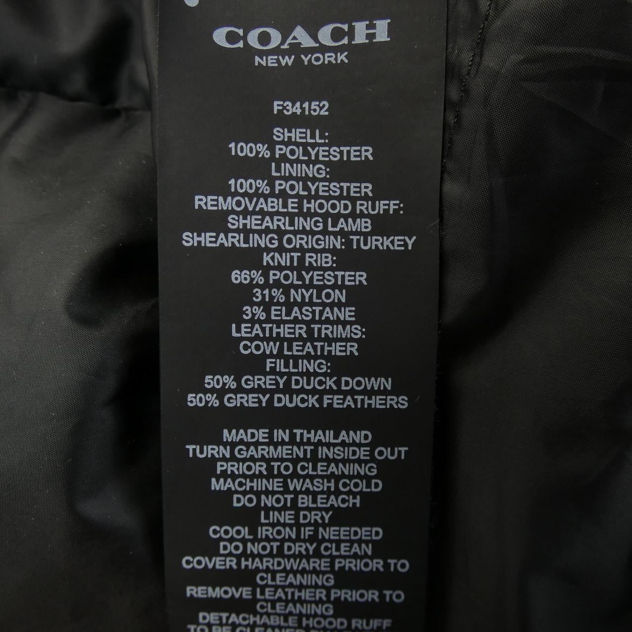 コーチ COACH ダウンコート