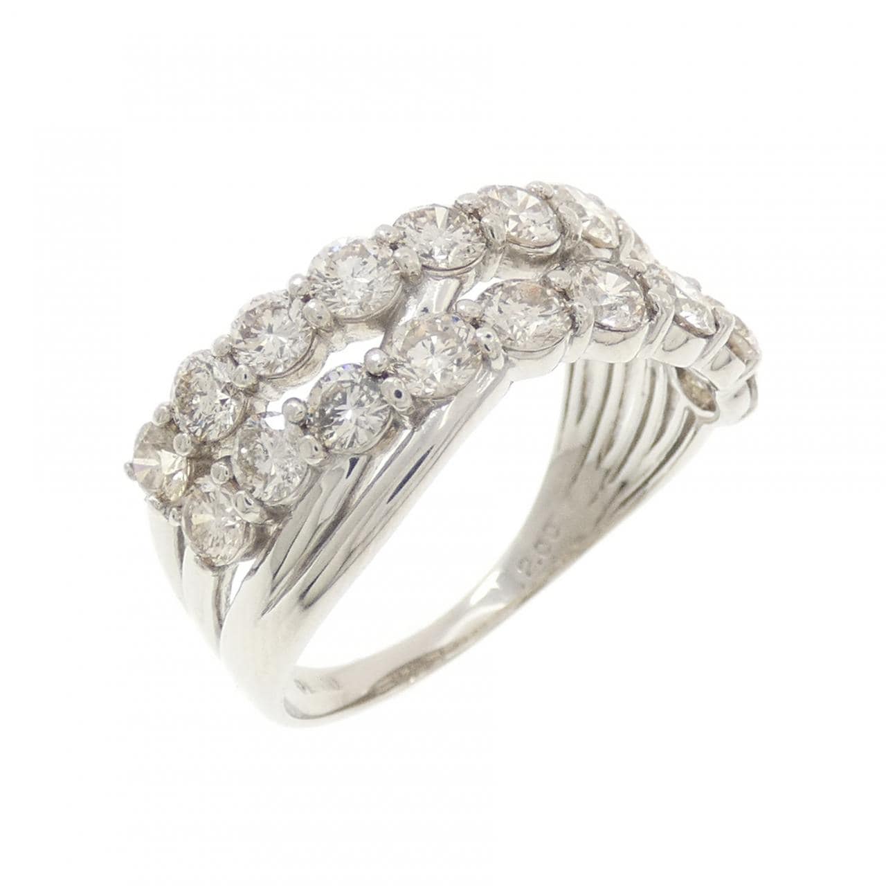PT900 ダイヤモンド リング 2.00CT