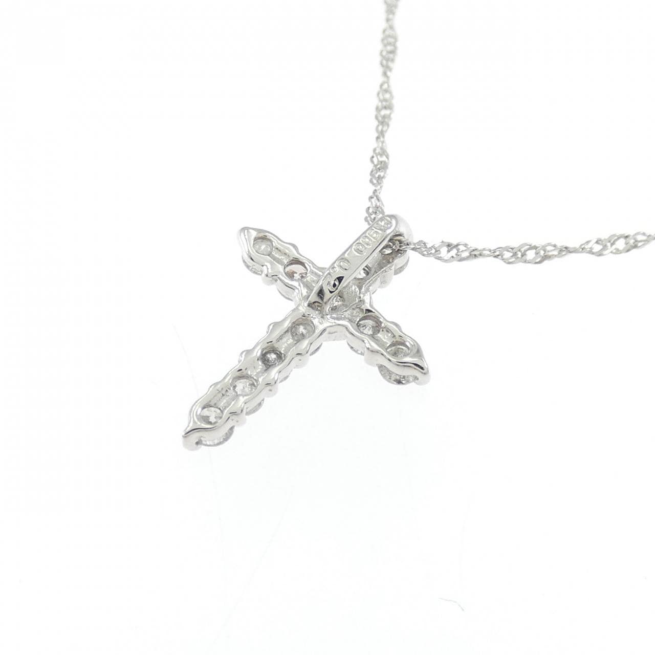 PT900/PT850 クロス ダイヤモンド ネックレス 0.2CT