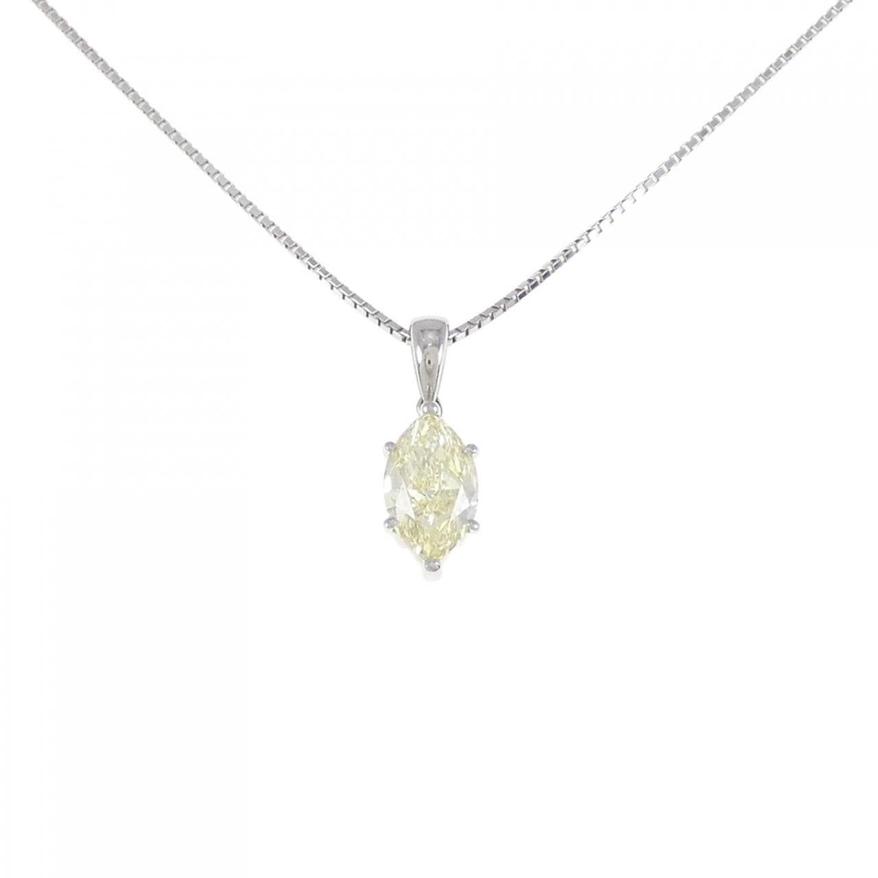 PT Diamond Necklace 2.276CT FLY SI1 Fancy Cut