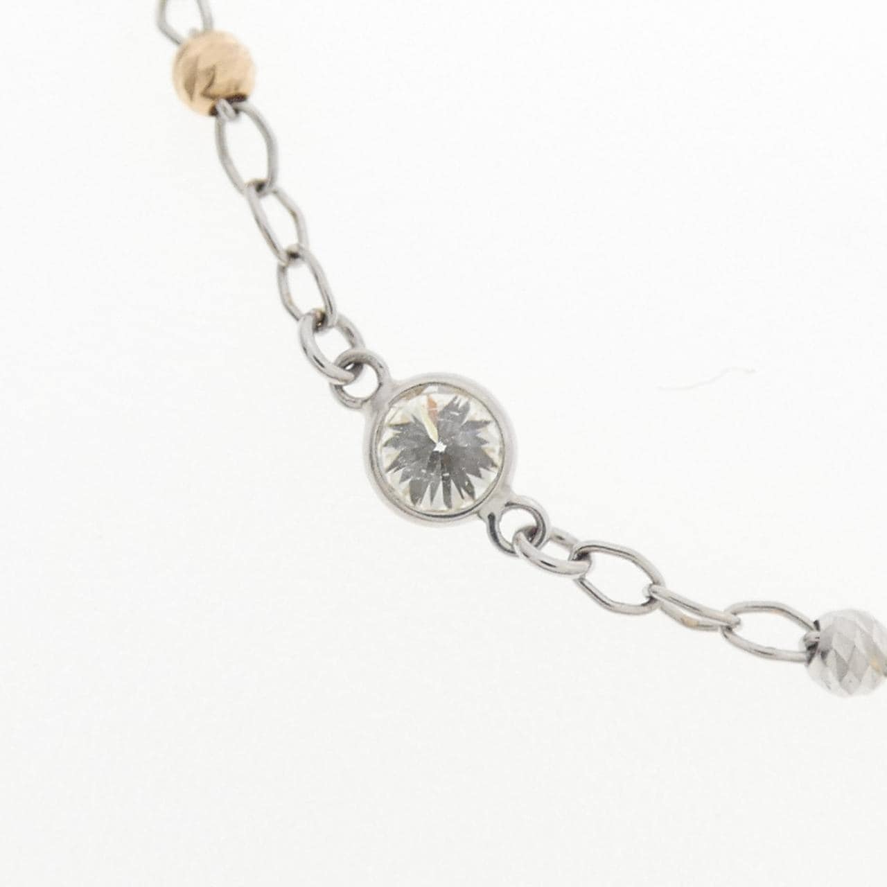 K18スリーカラー ダイヤモンド ネックレス 1.50CT