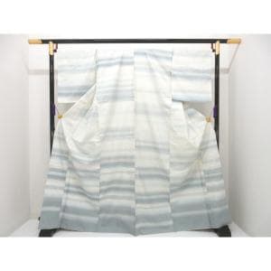 【未使用品】訪問着　加藤改石　証紙付　身幅４Ｌ寸【牛首紬】