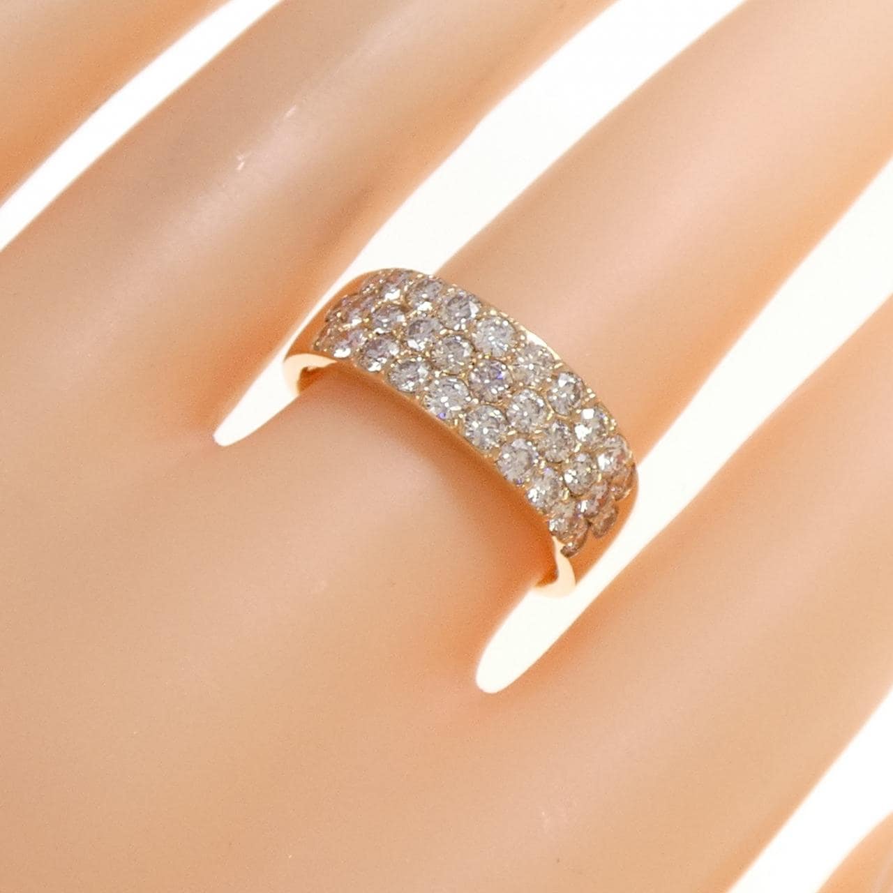 K18PG ダイヤモンド リング 1.54CT