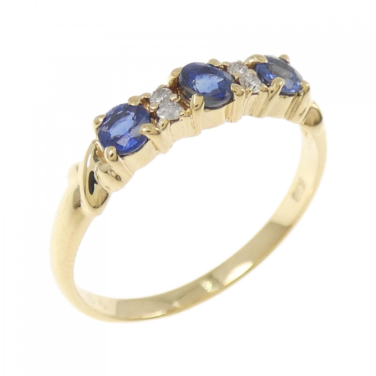 K18YG サファイヤ リング 0.50CT