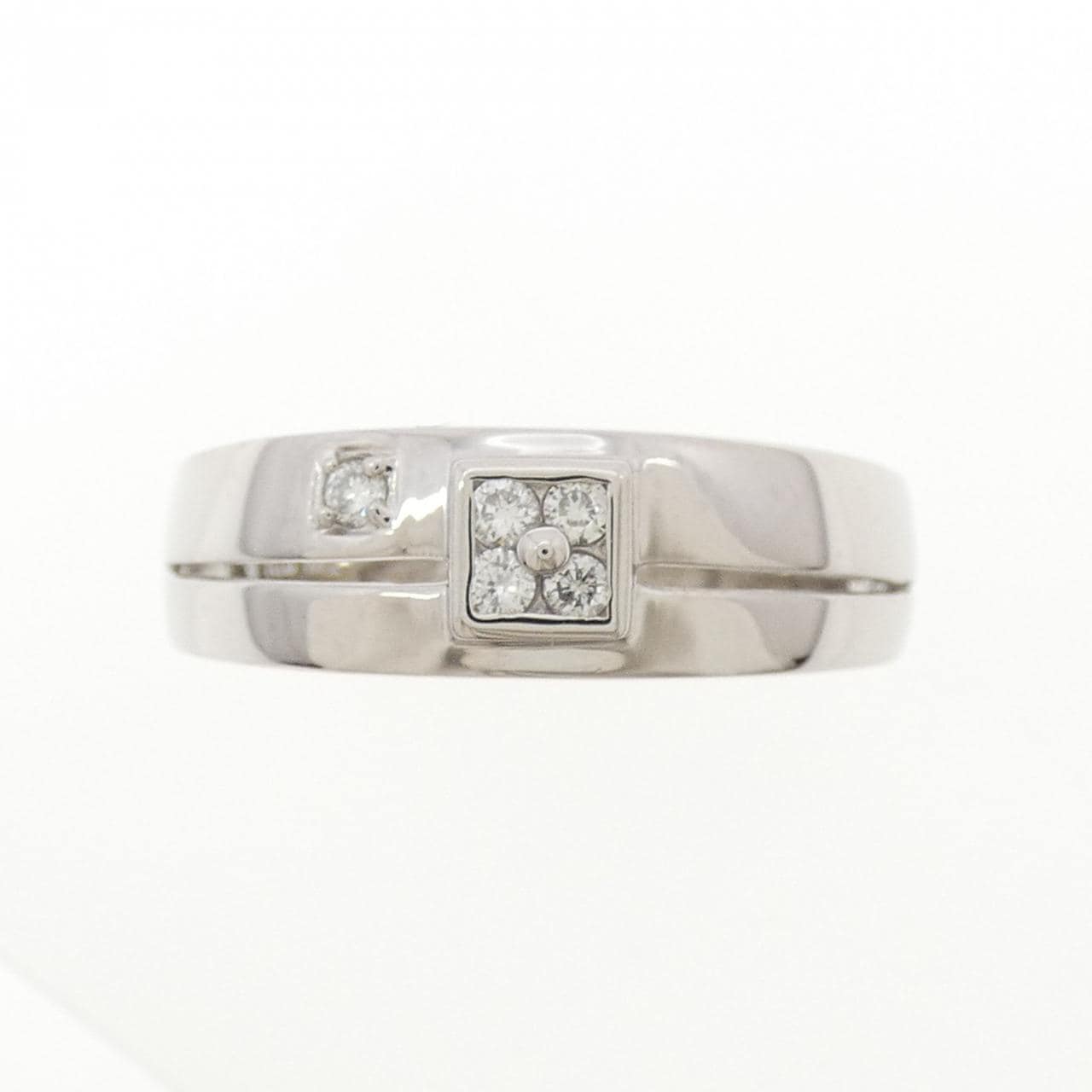 K18WG ダイヤモンド リング