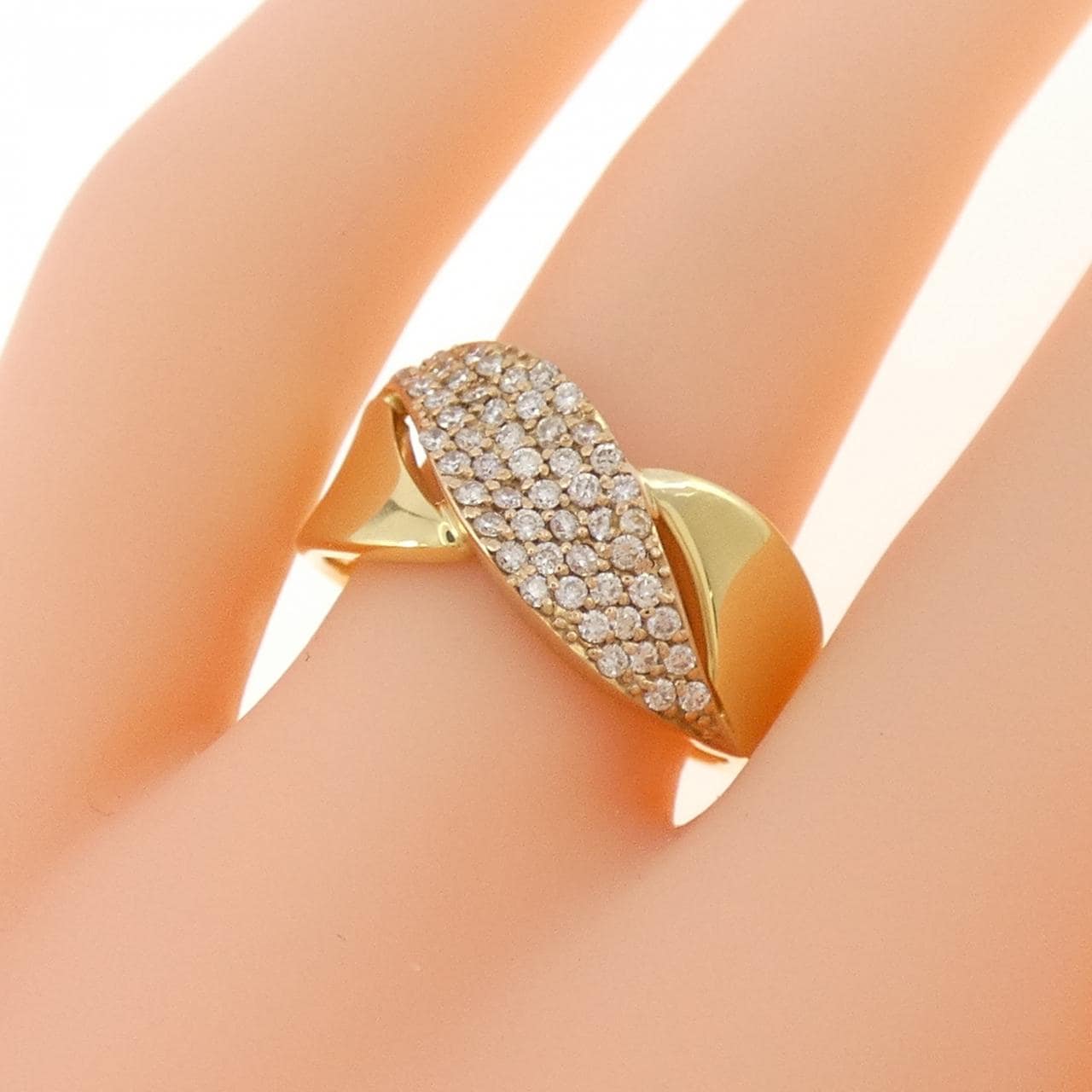 K18YG/K18PG鑽石0.35CT