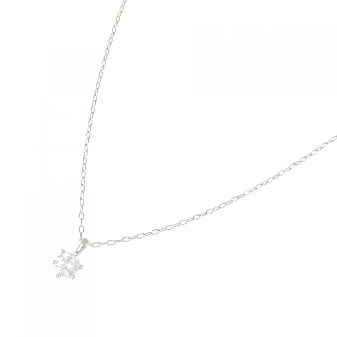 PT900/PT850 ソリティア ダイヤモンド ネックレス 0.313CT
