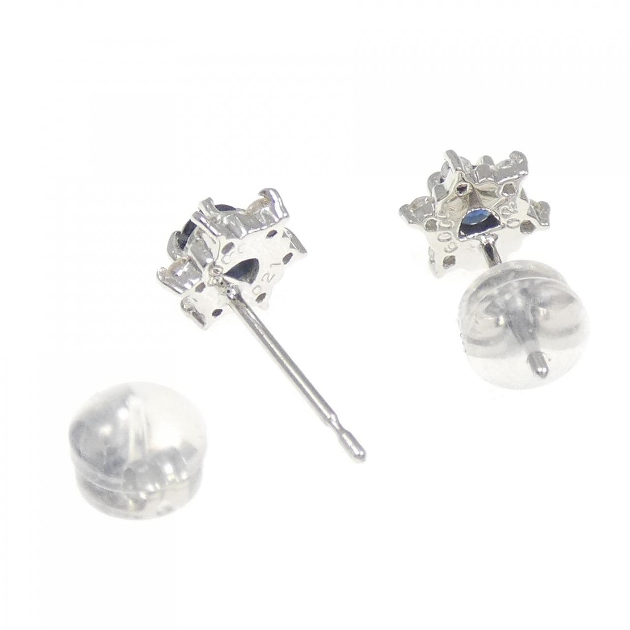 PT900 サファイヤ ピアス 0.42CT