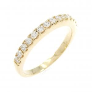 【リメイク】K18YG ハーフエタニティ ダイヤモンド リング 0.32CT