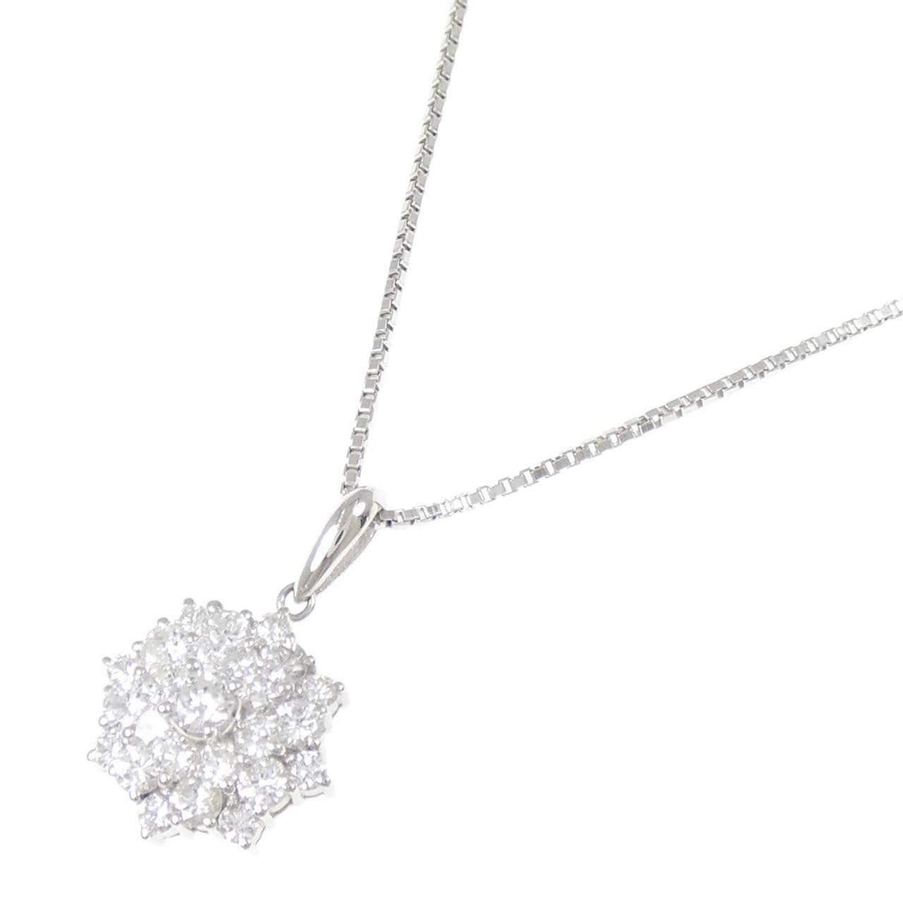 PT900/PT850 ダイヤモンド ネックレス 1.13CT