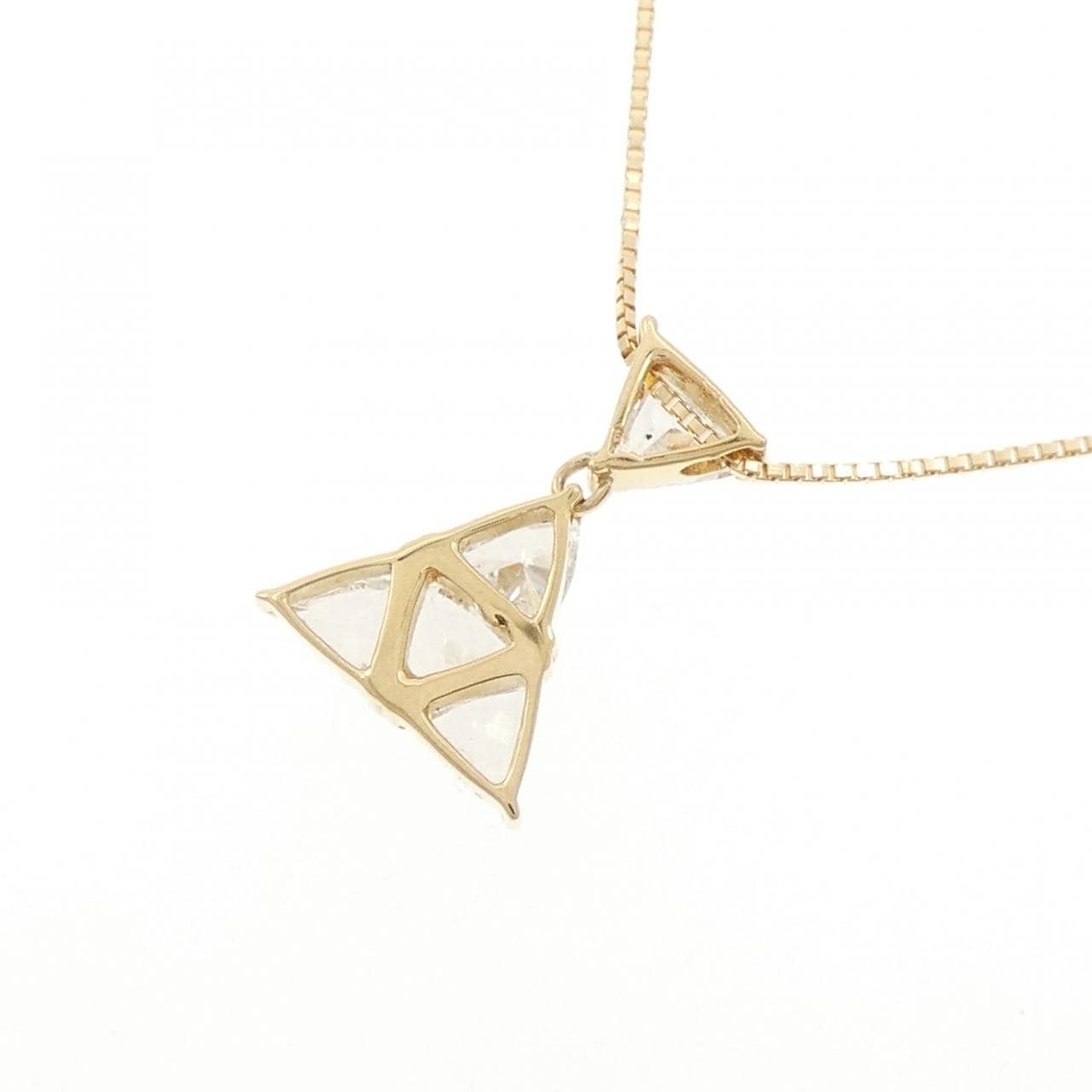 K18YG ダイヤモンド ネックレス 1.01CT